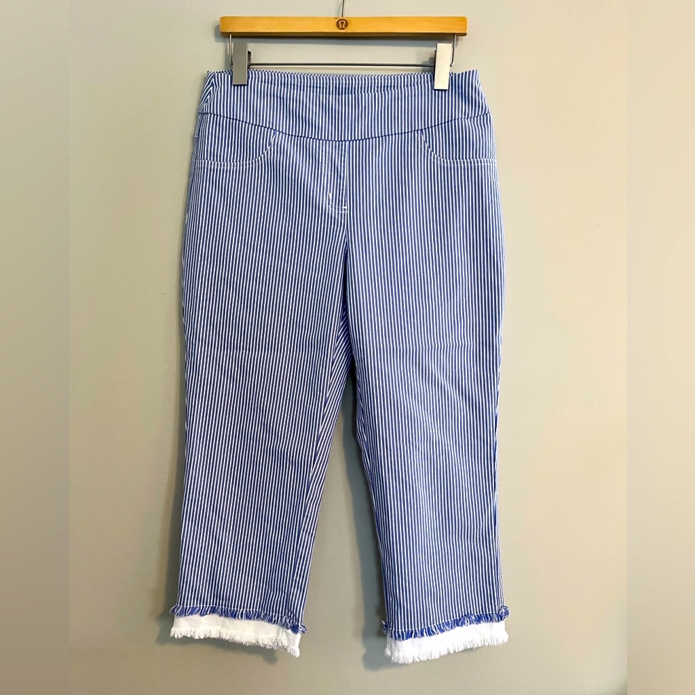 Ruby Rd | 8 | Crop With Frayed Hem - image 1